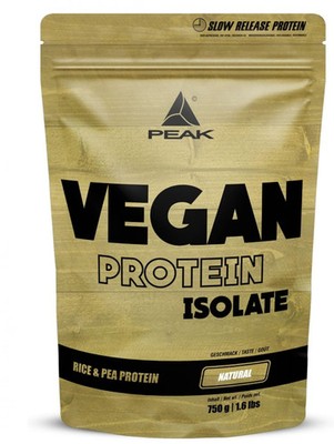 Peak Performance Vegan Protein Isolate, 750 g Beutel, Neutral