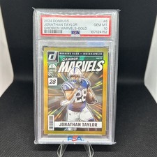2024 Jonathan Taylor Gridiron Marvels Donruss PSA 10 10/10 HUGE! POP 2