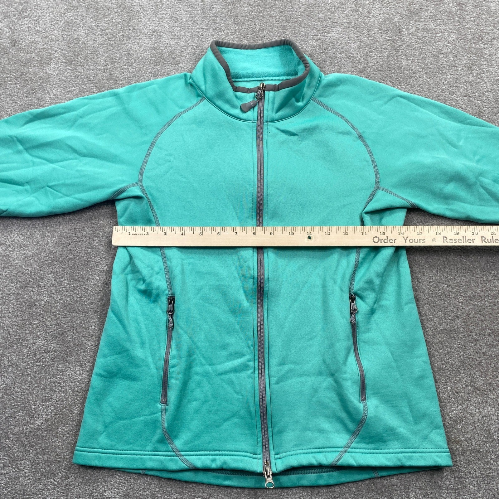 Peter Millar Warmth Element Jacket Teal Gray Full… - image 8