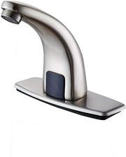 Automatic Sensor Touchless Bathroom Faucet Brushed Nickel,Motion Activated Ha...