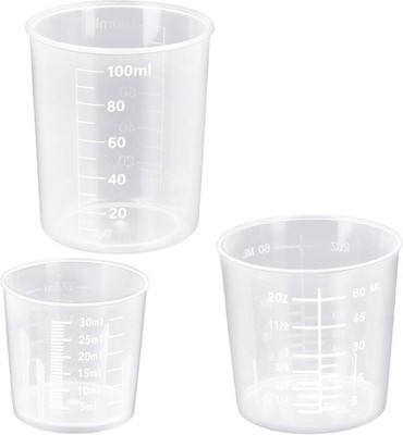 DTDNZKN 3 Pack Measuring Cup Set, Includes 1 Oz