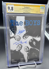 The Boys #1 schizzo in lamina blu CGC SS 9.8 firmato da Ennis & Robertson 9.8