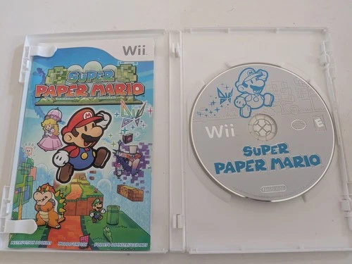Super Paper Mario (Nintendo Wii, 2007) Complete CIB - Tested