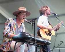 Zach Chance Jonathan Clay of Jamestown Revival perform at Zilker P- Old Photo