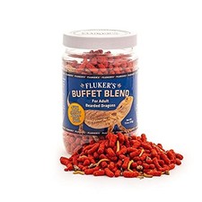 Bearded Dragon Food, 7.5 oz, Adult Formula, Mealworm Blend Pellets