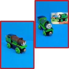 RETIRED THOMAS THE TRAIN WOODEN RAILWAY CARS COAL DUST PERCY CHOCOLATE PERCY VGC