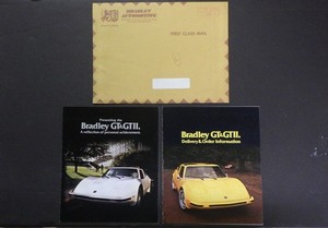 1977 BRADLEY GT & GT II KIT CAR SALES BROCHURE & ORDER INFORMATION