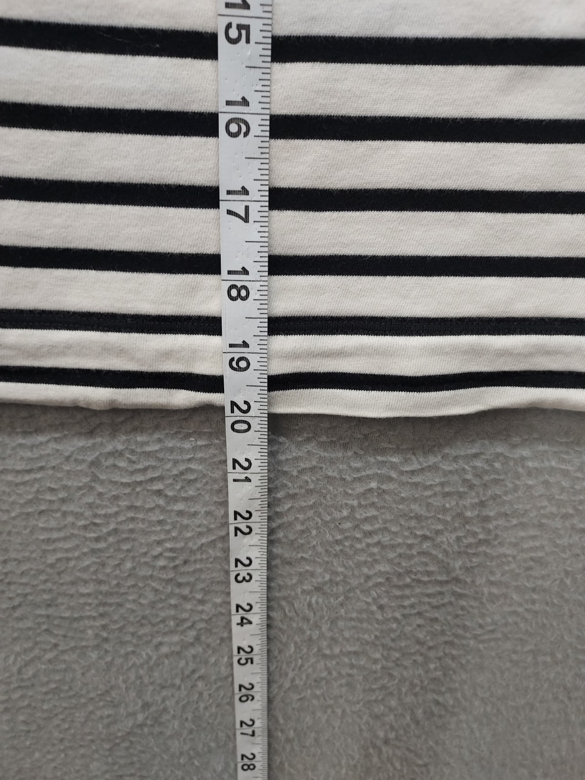 Me And Em Women Tops 6 Black White Striped 100percent Cotton Pocket Casual Short Shirt image 9
