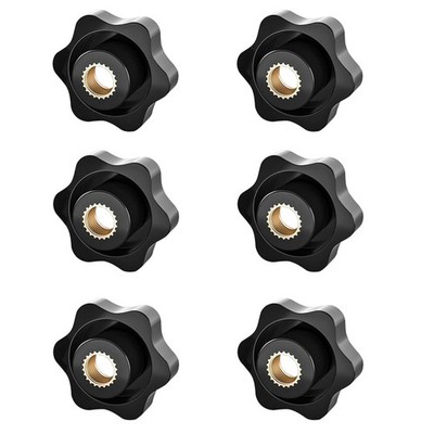 Pulverbeschichtete M10 Klemmknöpfe aus Messing   6er Set für Möbel und Maschinen