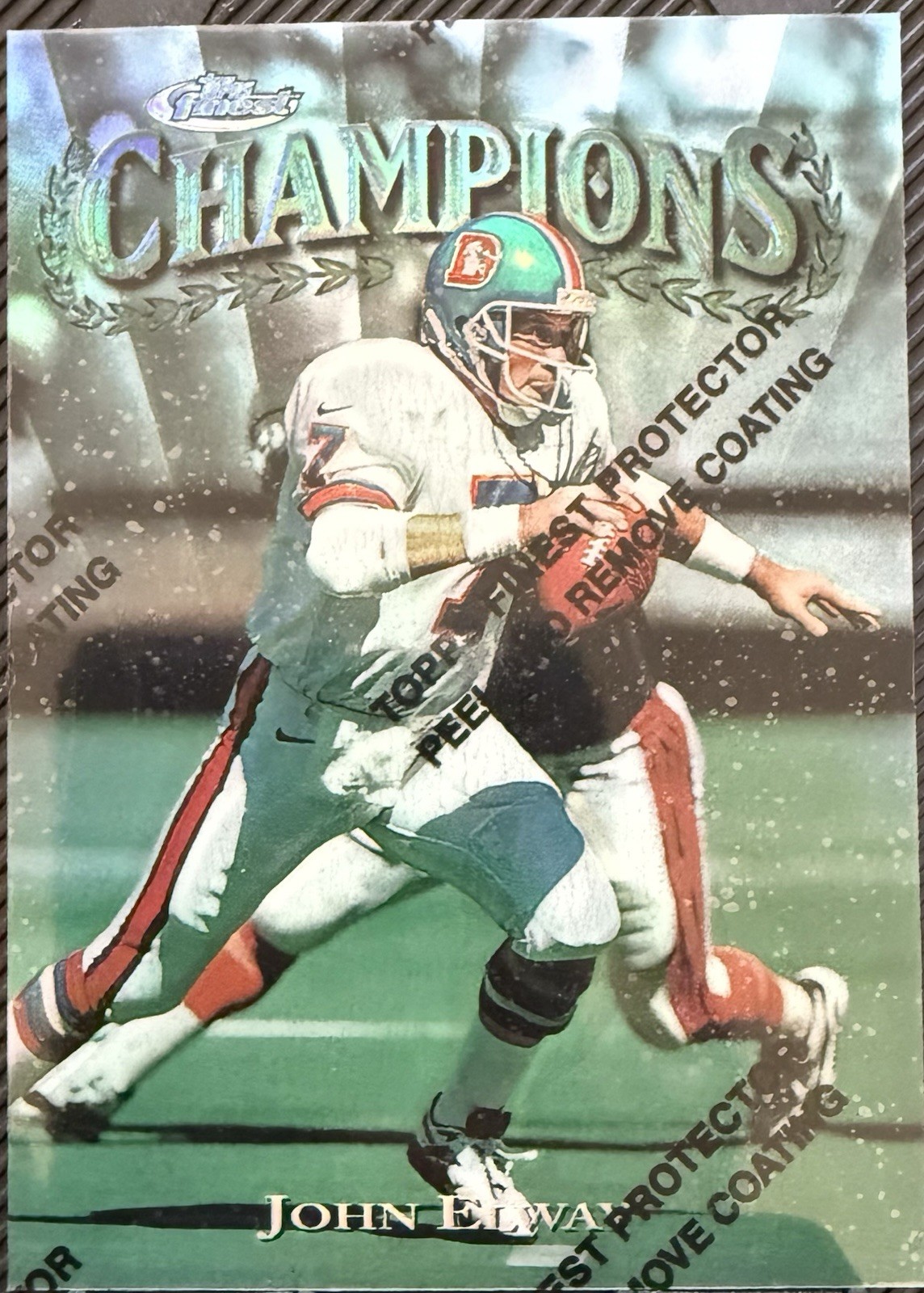 1997 Topps Finest - John Elway #300 Refractor