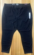 Ava Viv Womens Plus Size High Rise Black Skinny Denim Jeans Stretch Size 26