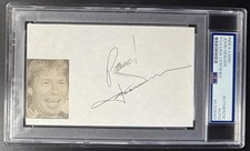 John Denver Signed Autograph PSA/DNA Slabbed Encapsulated 3x5 Custom Art Card