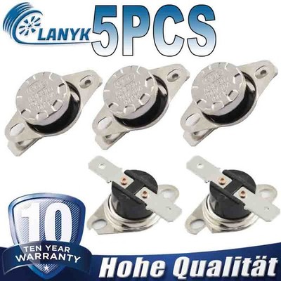5PCS KSD301 Thermostat 150 °C 10A Schließer für Mikrowellenherd Kaffeemaschine