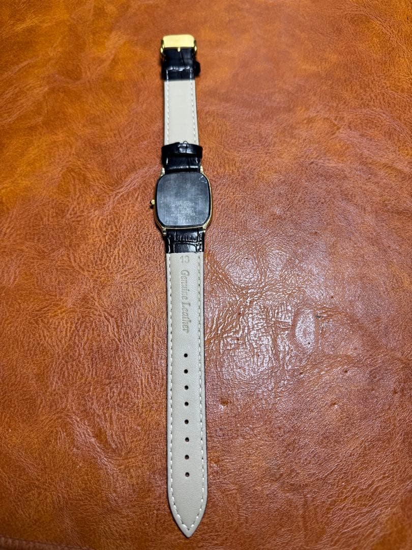 Seiko Dolce Rectangular 90s Gold Working Watch 28… - image 8