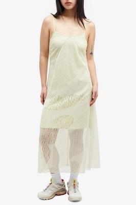 BRAIN DEAD Engineered Cloud Mesh Slip Dress Natural NEW with tags Size M RARE 