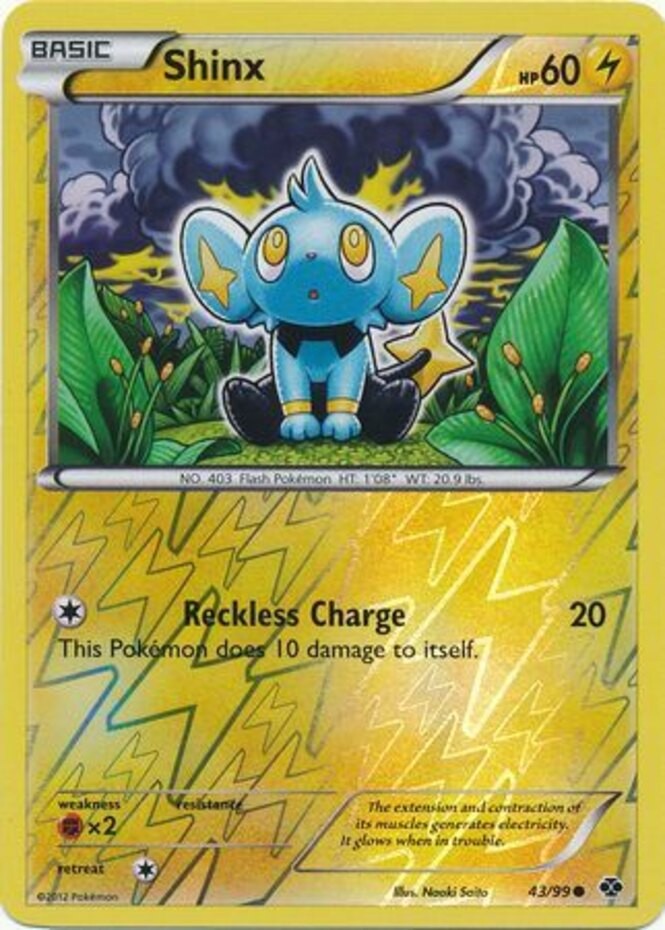Near Mint x 1 Shinx - 43/99 - Common - Reverse Holo Next Destinies