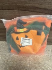 Adult Pumpkin Costume 3 PCS Halloween Pumpkin Cosplay Set Pumpkin Bag Glow