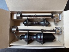 NOS Vintage Campagnolo C Record 8 Velocità MOZZI Finitura Secolo 32/36 con Spiedini