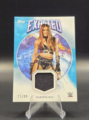 2025 Topps Exalted WWE Dakota Kai /99 Exalted Relics Aqua SP Event Used Relic