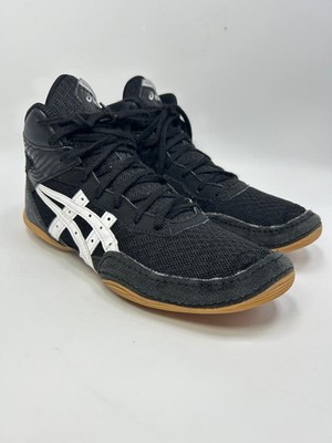OSICS Matcontrol 2 Black White Wrestling Shoes 1081A051 Mens Size 6.5/ Womens 8