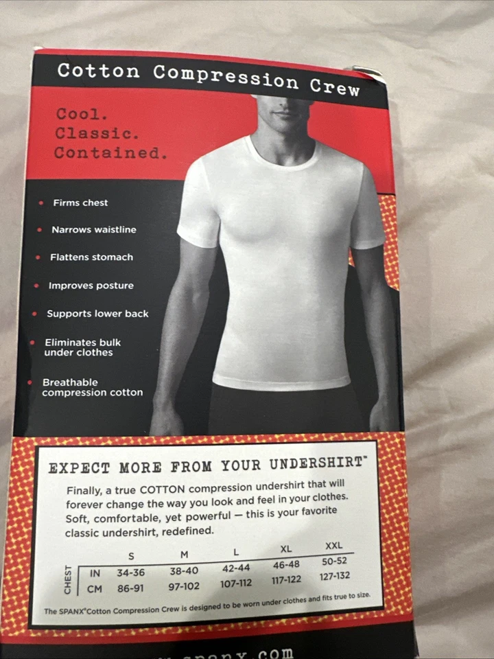SPANX Cotton Compression Crew Sz M NIB - Image 2 of 3