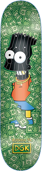 DGK Rodrigo TX Teixeira Masked Bart Simpson 8.25 Skateboard Deck