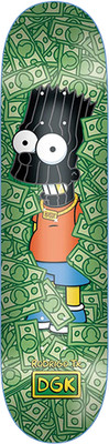 DGK Rodrigo TX Teixeira Masked Bart Simpson 8.25 Skateboard Deck