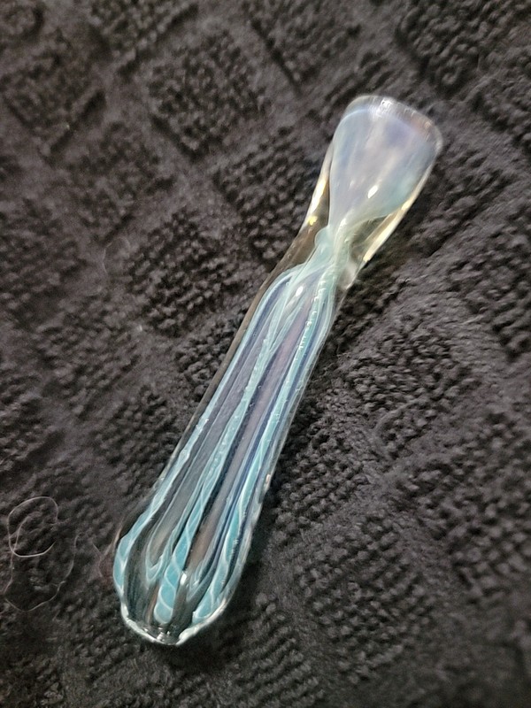 GLASS CHILLUM PIPE TOBACCO SMOKING 