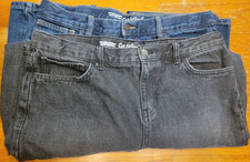 Cat Jack Boys Relaxed Straight Denim Jeans 18 Husky Lot 2 Blue/Black