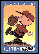 Charlie Brown 1990's Peanuts Ziploc Baseball Card #2 (NM)