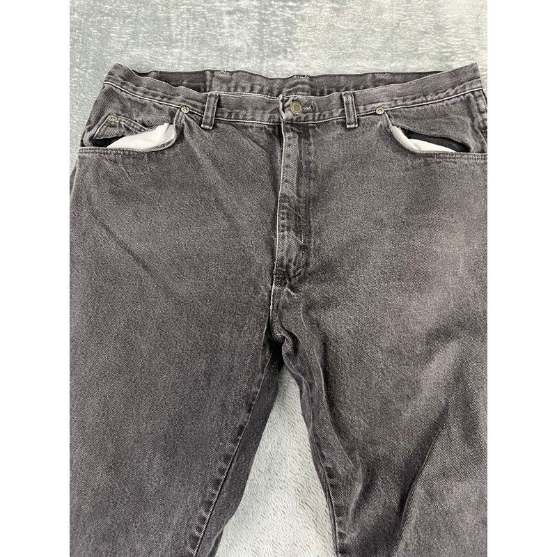 men's Wrangler authentic size 38 length 27 black jeans excellent condition 