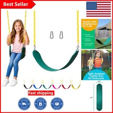 Green Swing for Outdoor Swing Set - Easy Installation Safe for Kids