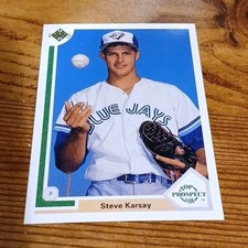 1991 Upper Deck - Top Prospect Steve Karsay #54 Toronto Blue Jays