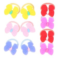 10 Pcs Rubber Bands for Dogs Hair Small Bows Puppy Accessories Pet Headdress