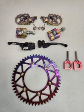 CRF250R CRF450R Flo Motosports Front rear Brake Lever sprocke bar clamps pegs