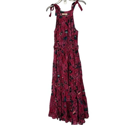Ulla Johnson Snapdragon Mariam Belted Midi Dress - 0