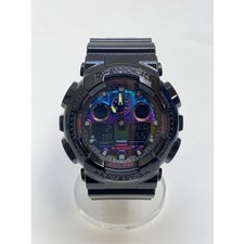 CASIO GA-100RGB-1ADR Case Size 5.5 ×5.3cm Used Watch #21025