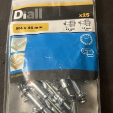 Diall M4x46mm Hollow Wall Anchor X25