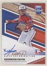 2020 Panini Elite Extra Edition DPL Signatures Keiderson Pavon #DPL-KP Auto 8x7