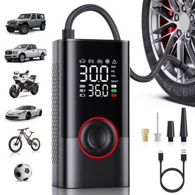 Tire Inflator Portable Air Compressor - Portable Cordless Mini Air Pump with ...