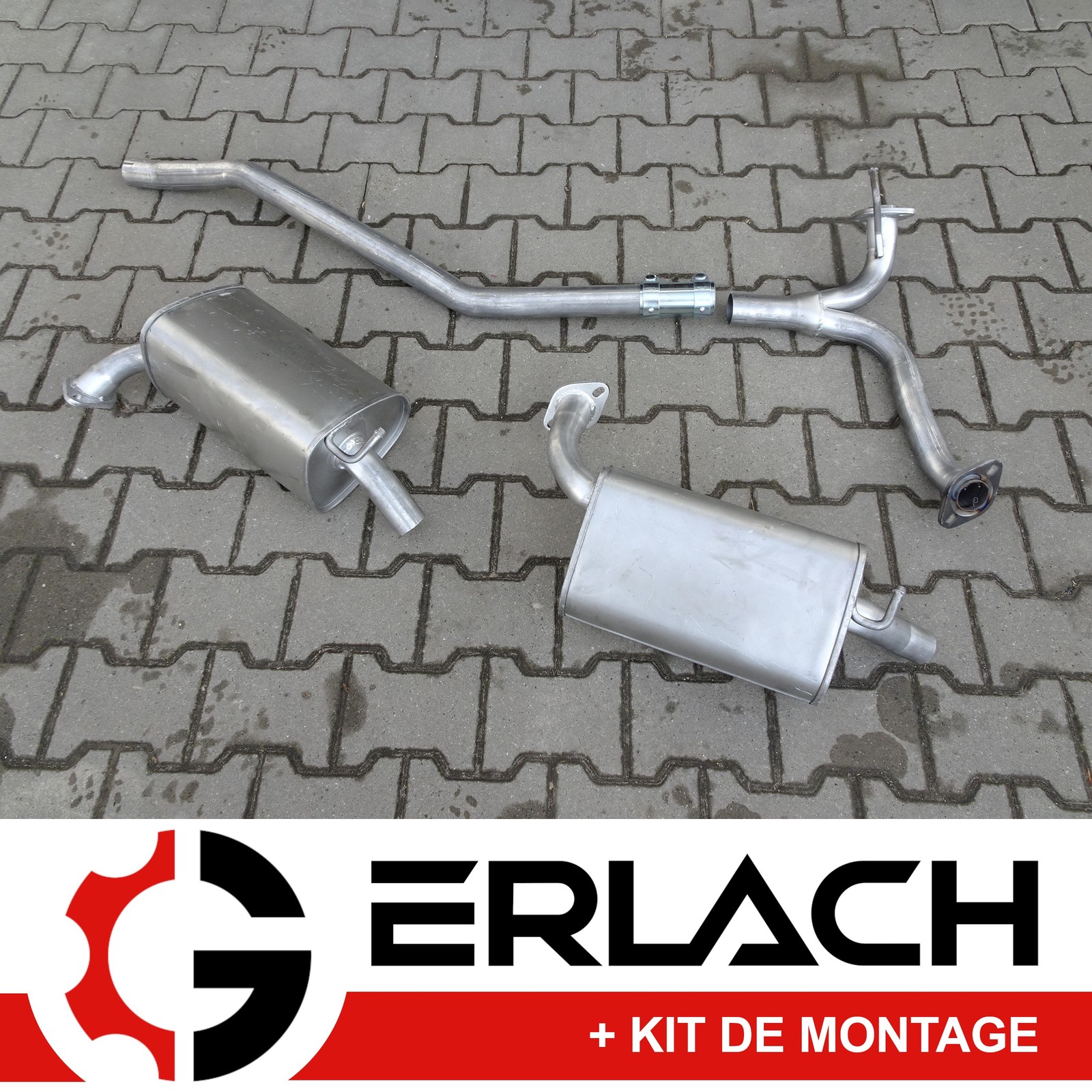 Silencieux echappement Mazda 6 GY 2.3 en acier renforce qualite origine 3649