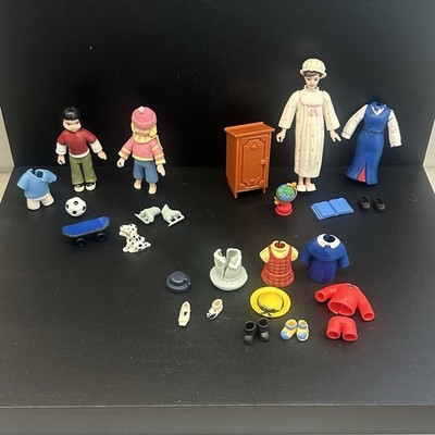 Vintage Madeline La Petite Doll Lot 2003 Miss Clavel Pepito Snap On Clothes Toy