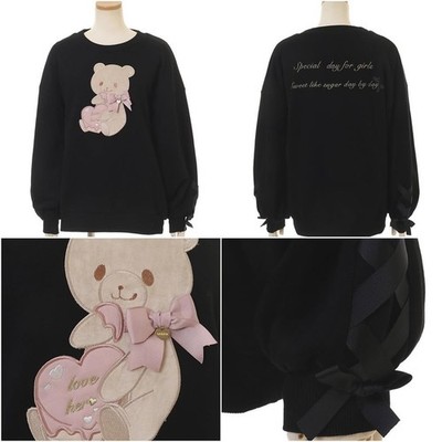 Liz Lisa - Teddy Bear Sweater - Black - NWT - Black - One Size