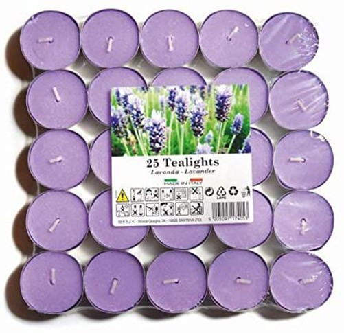 Price's Candles Lavender Scented Tealights Pack of 25 | Lavender fragrance, long-burning wax, ambient lighting, decorative home décor, ideal for relaxation, gifting and everyday use - Image 4