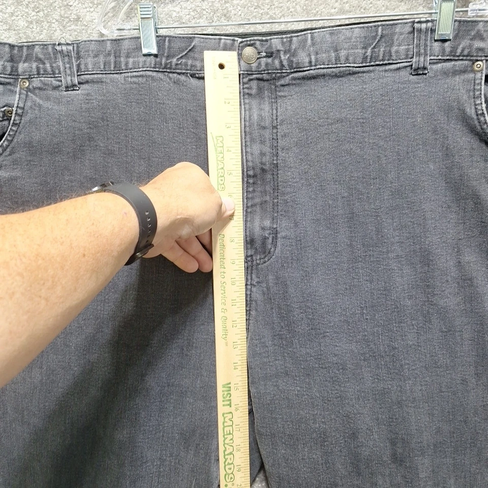 Harbor Bay HB Continuous Comfort Jeans Mens Black 56x30 Stretch Denim Pants - Image 3 of 4