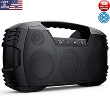 40W Waterproof Bluetooth Speaker Subwoofer 32H Playtime IPX7 Outdoor Speaker New
