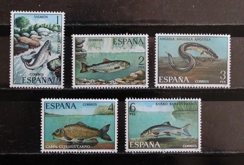 NEW SPAIN STAMPS YEAR 1977 EDIFIL 2403/2407 COMPLETE SERIES (FAUNA HISPANIC