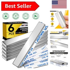 Compact Neodymium Magnets with Strong Adhesive - 6pcs for Home  Office Use