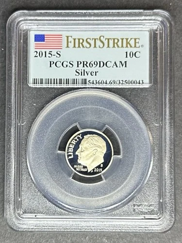 2015-S Silver Proof Roosevelt Dime FS PCGS PR-69 DCAM, Buy 3 Items, Get $5 Off!!