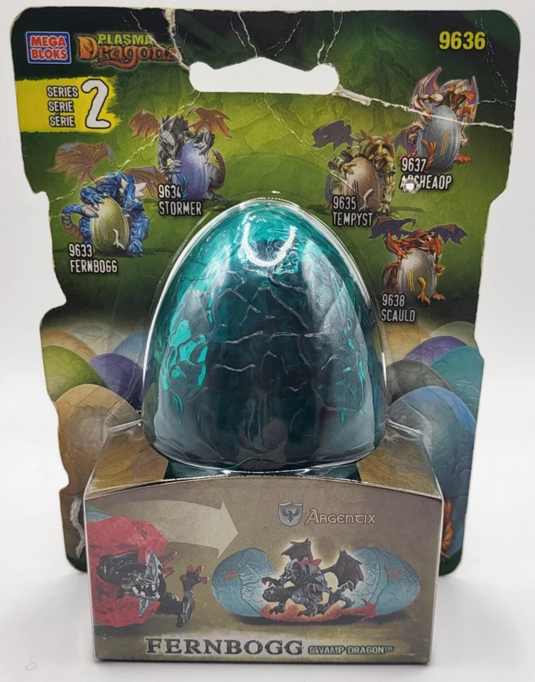 New! 2006 Mega Bloks Plasma Dragons Series 2 Fernbogg 9636 Swamp Egg Sealed! - Image 2 of 3
